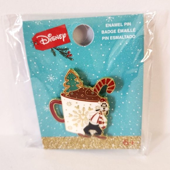 Loungefly Accessories - Loungefly Disney Goofy Peppermint Mocha Pin Hidden Mickey Enamel Pin Badge 2022